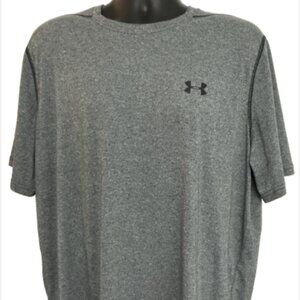 Under Armour Heatgear Mens XL Loose Short Sleeve Dual Color Crew Neck logo Tee
